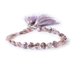 8mm Mystic Moss Amethyst Faceted Heart Beads 8 inch 27 pieces (ONLINE ORDER ONLY)
