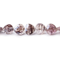 8mm Mystic Moss Amethyst Faceted Heart Beads 8 inch 27 pieces (ONLINE ORDER ONLY)