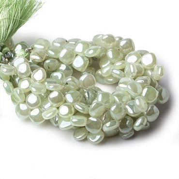 8mm Mystic Prehnite Plain Pillow Beads 8 inch 47 beads (ONLINE ORDER ONLY)