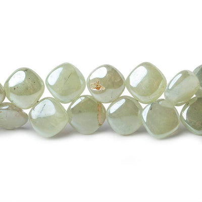 8mm Mystic Prehnite Plain Pillow Beads 8 inch 47 beads (ONLINE ORDER ONLY)