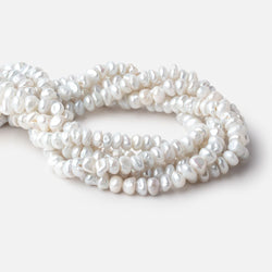 8mm Off White Center Drill Keshi Freshwater Pearls 16 inch 90 beads (ONLINE ORDER ONLY)