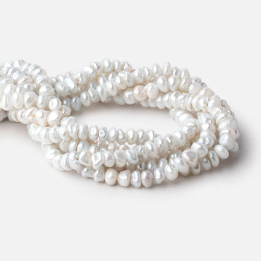 8mm Off White Center Drill Keshi Freshwater Pearls 16 inch 90 beads (ONLINE ORDER ONLY)