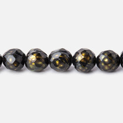 8mm Olive Green Faceted Off Round Freshwater Pearls 16 inch 50 pieces (ONLINE ORDER ONLY)