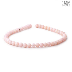 8mm Pink Peruvian Opal Plain Round Beads 15 inch 48 pieces 1mm holes (ONLINE ORDER ONLY)