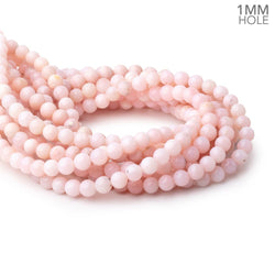 8mm Pink Peruvian Opal Plain Round Beads 15 inch 48 pieces 1mm holes (ONLINE ORDER ONLY)