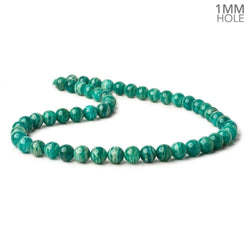 8mm Russian Amazonite plain round beads 16 inch 50 beads AA 1mm large hole (ONLINE ORDER ONLY)