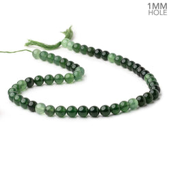 8mm Serpentine Plain Round Beads 16 inch 51 pieces 1mm Large Hole AA (ONLINE ORDER ONLY)