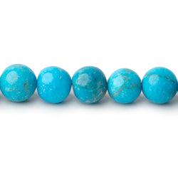 8mm Sleeping Beauty Turquoise Plain Round Beads 9 inch 29 pieces AA (ONLINE ORDER ONLY)