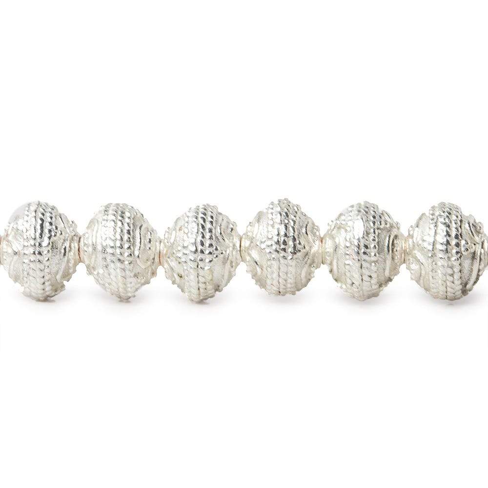 8mm Sterling Silver Plated Copper Bead Roval Triple Leaf Tip 8 inch 30 pcs (ONLINE ORDER ONLY)