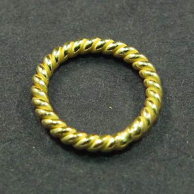 8mm Twisted Vermeil Jumpring 10 pcs per bag (ONLINE ORDER ONLY)