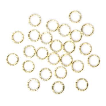 8mm Vermeil Plain Jumpring 25 pcs per bag (ONLINE ORDER ONLY)