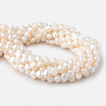 8mm White Baroque Freshwater Pearls 16 inch 55 pieces (ONLINE ORDER ONLY)