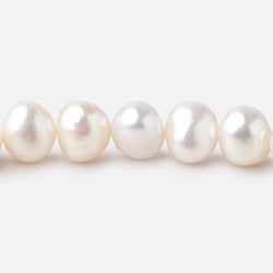 8mm White Baroque Freshwater Pearls 16 inch 55 pieces (ONLINE ORDER ONLY)
