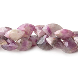 8x10-8x12mm Ruby in Marble Matrix Faceted Fan Beads 7 inch 50 pieces (ONLINE ORDER ONLY)