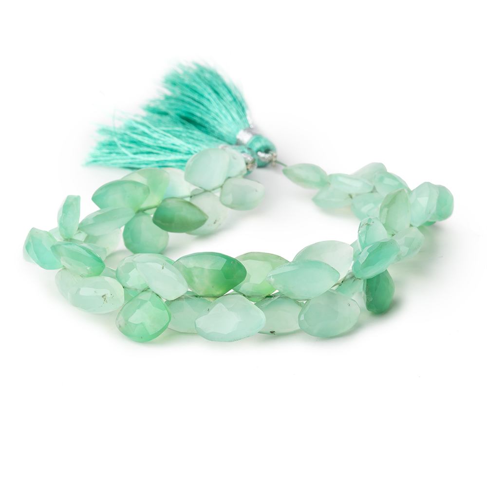 8x10-8x13mm Chrysoprase Faceted Fan Beads 8 inch 53 pieces (ONLINE ORDER ONLY)