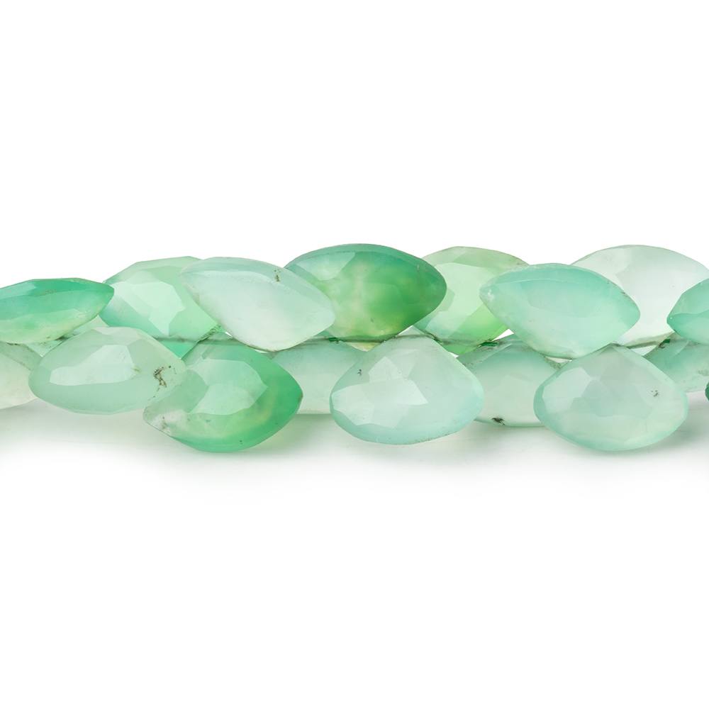 8x10-8x13mm Chrysoprase Faceted Fan Beads 8 inch 53 pieces (ONLINE ORDER ONLY)