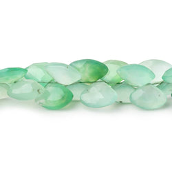 8x10-8x13mm Chrysoprase Faceted Fan Beads 8 inch 53 pieces (ONLINE ORDER ONLY)