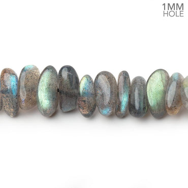 8x4-12x4.5mm Labradorite Plain Nugget 16 inch 96 Beads 1mm Hole AA (ONLINE ORDER ONLY)