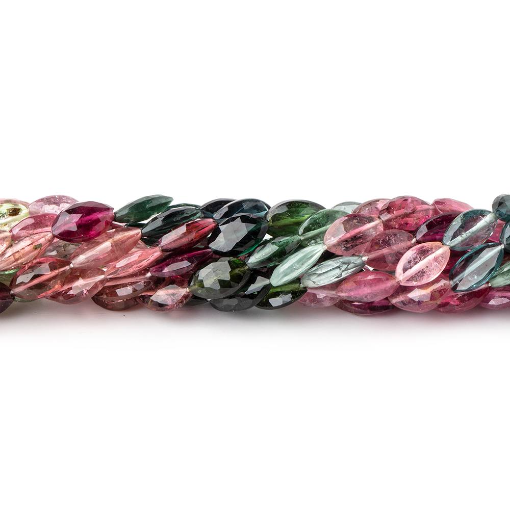 8x4-9x5mm Multi Color Tourmaline Faceted Marquise Beads 14 inch 43 pieces AA (ONLINE ORDER ONLY)