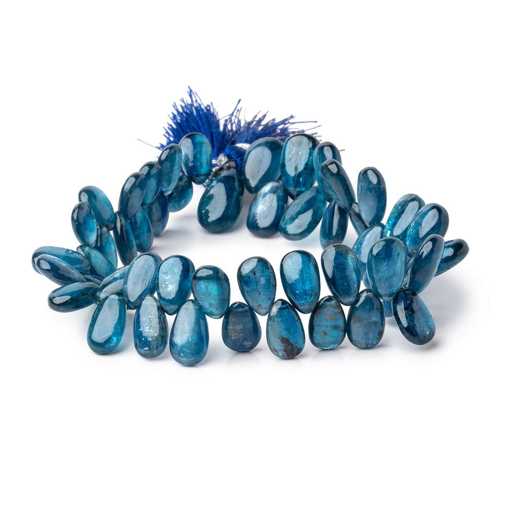 8x5-10x6mm Blue Kyanite Plain Pear Beads 7.5 inch 50 pieces (ONLINE ORDER ONLY)