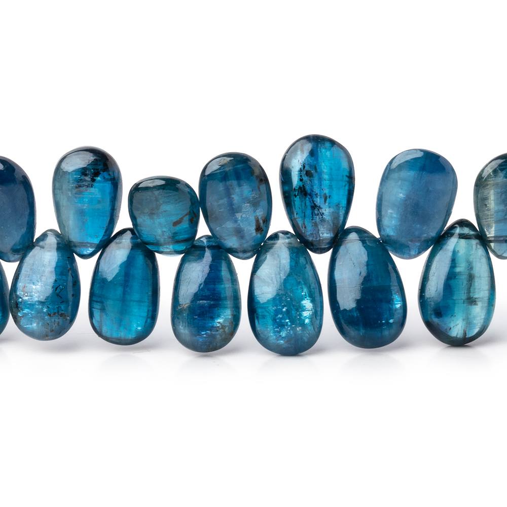 8x5-10x6mm Blue Kyanite Plain Pear Beads 7.5 inch 50 pieces (ONLINE ORDER ONLY)
