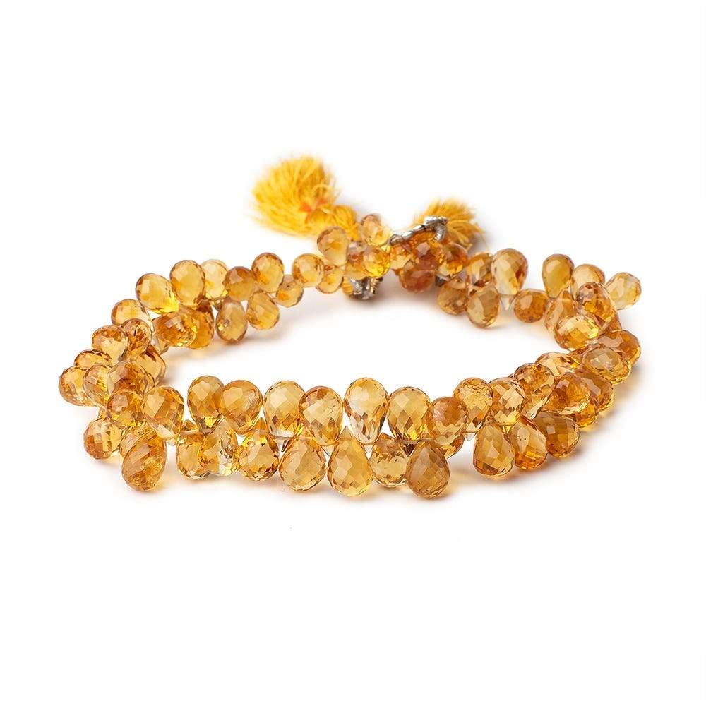 8x5-10x6mm Citrine Faceted Tear Drop Beads 9 inch 83 pieces (ONLINE ORDER ONLY)