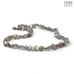 8x5-10x8mm Labradorite Plain Nugget 16 inch 63 Beads 1mm Hole (ONLINE ORDER ONLY)
