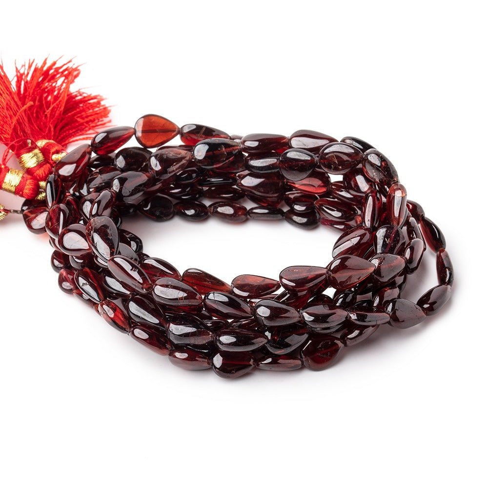 8x5-11x7mm Garnet Plain Pear Beads 15 inch 39 pieces (ONLINE ORDER ONLY)