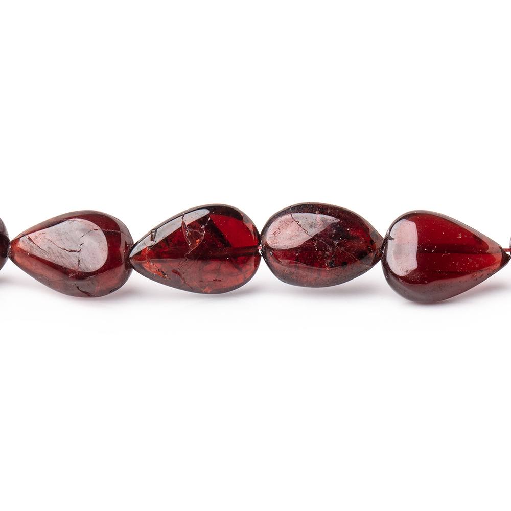 8x5-11x7mm Garnet Plain Pear Beads 15 inch 39 pieces (ONLINE ORDER ONLY)