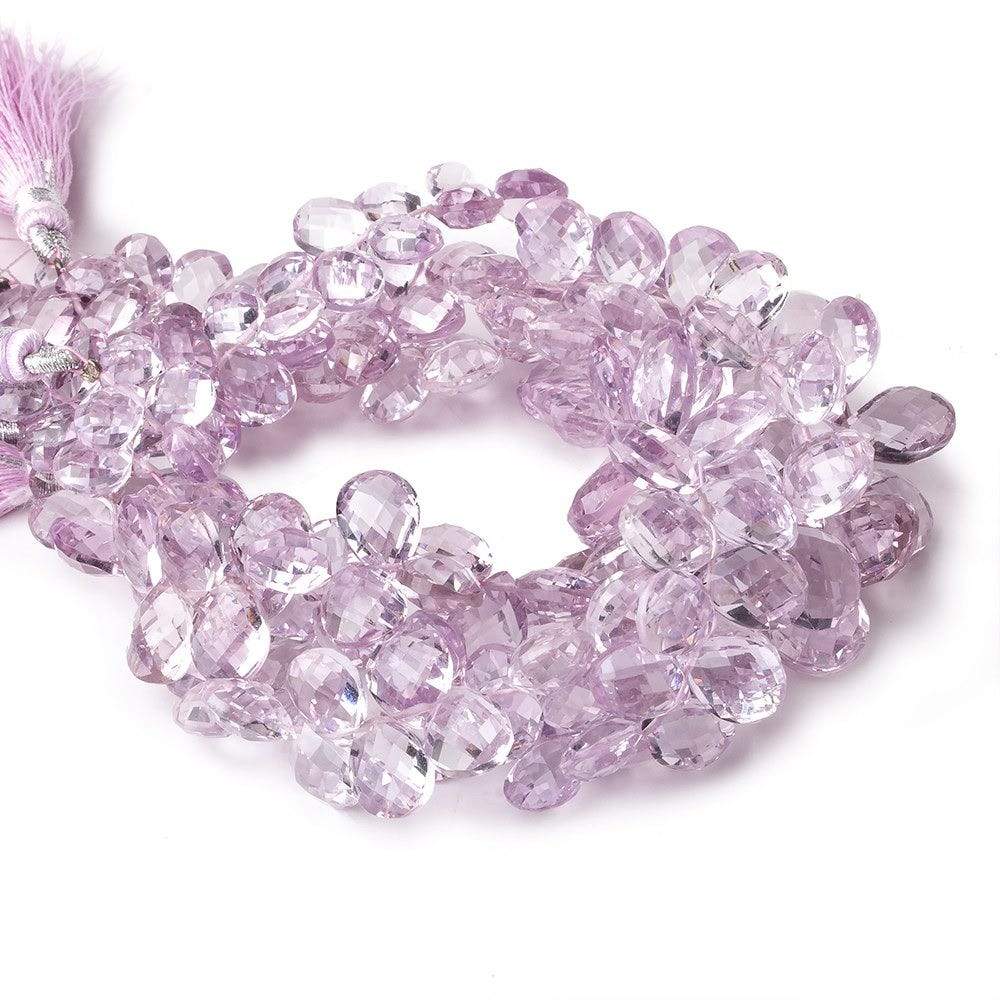 8x5-12x8mm Pink Amethyst Faceted Pear Beads 8 inch 63 pieces AAA (ONLINE ORDER ONLY)