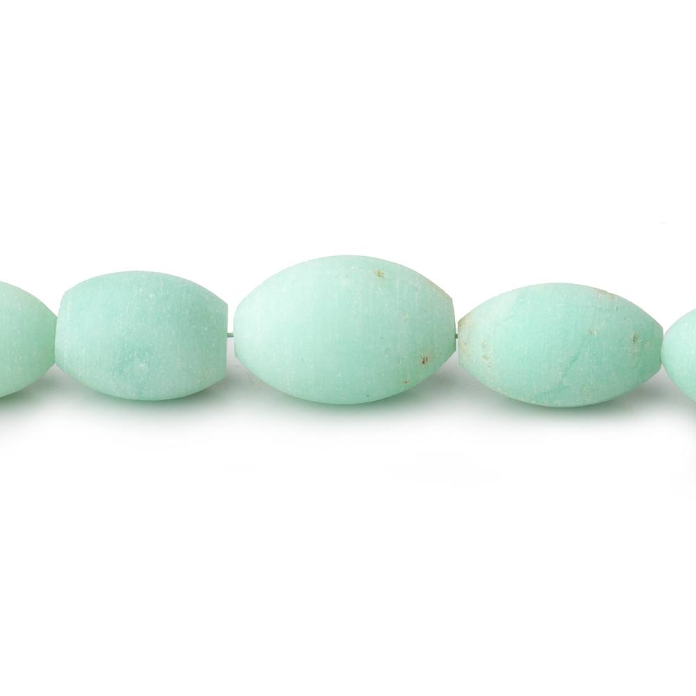 8x5-14x10mm Matte Prase Opal Plain Barrel Beads 18 inch 42 pieces AA (ONLINE ORDER ONLY)