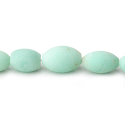 8x5-14x10mm Matte Prase Opal Plain Barrel Beads 18 inch 42 pieces AA (ONLINE ORDER ONLY)