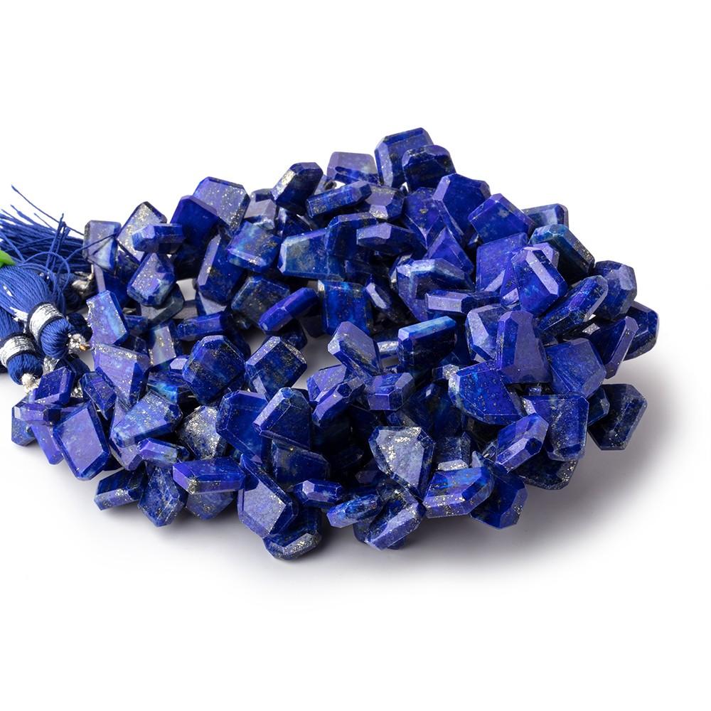 8x5-15x11mm Lapis Lazuli Faceted Freeform Beads 7.5 inch 66 pieces (ONLINE ORDER ONLY)