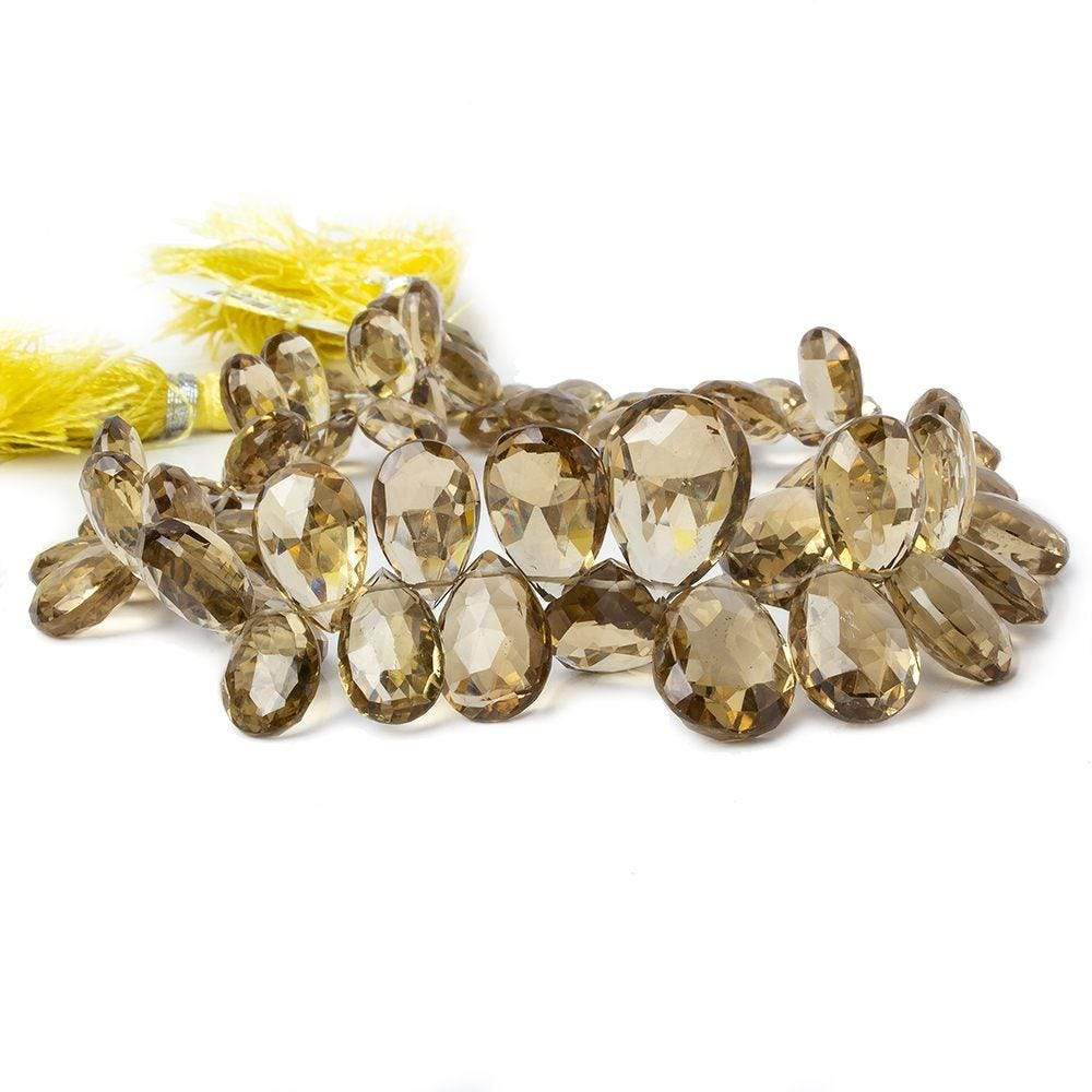 8x5-17x12mm Lemon Quartz Faceted Pear Beads 10 inch 66 pcs (ONLINE ORDER ONLY)