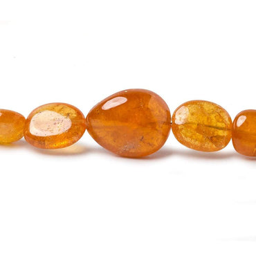 8x5-17x13mm Mandarin Garnet plain nugget beads 20 inch 49 pieces AA (ONLINE ORDER ONLY)
