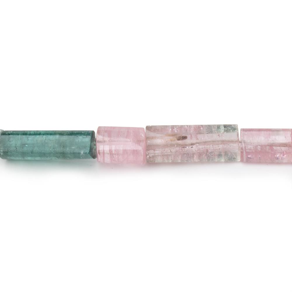8x5-17x5mm  Afghani Multi Color Tourmaline Plain Tube Beads 16 inch 32 pieces AA (ONLINE ORDER ONLY)