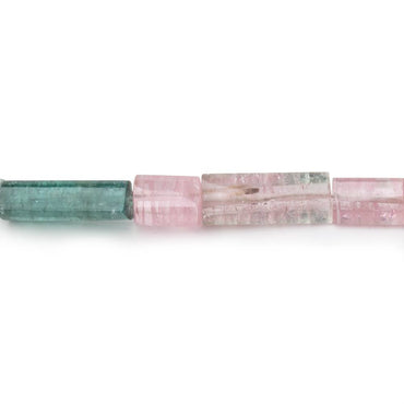 8x5-17x5mm  Afghani Multi Color Tourmaline Plain Tube Beads 16 inch 32 pieces AA (ONLINE ORDER ONLY)