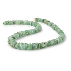 8x5-8x8mm Emerald Faceted Square & Rectangle Heishi 18 inch 175 Beads AA (ONLINE ORDER ONLY)