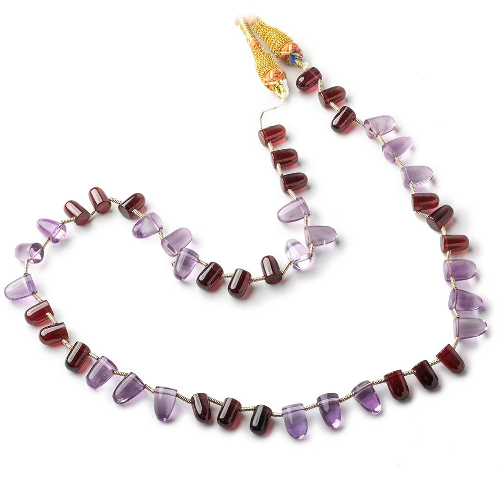 8x5-9x6mm Amethyst plain fancy shape beads 16 inch 45 pieces (ONLINE ORDER ONLY)