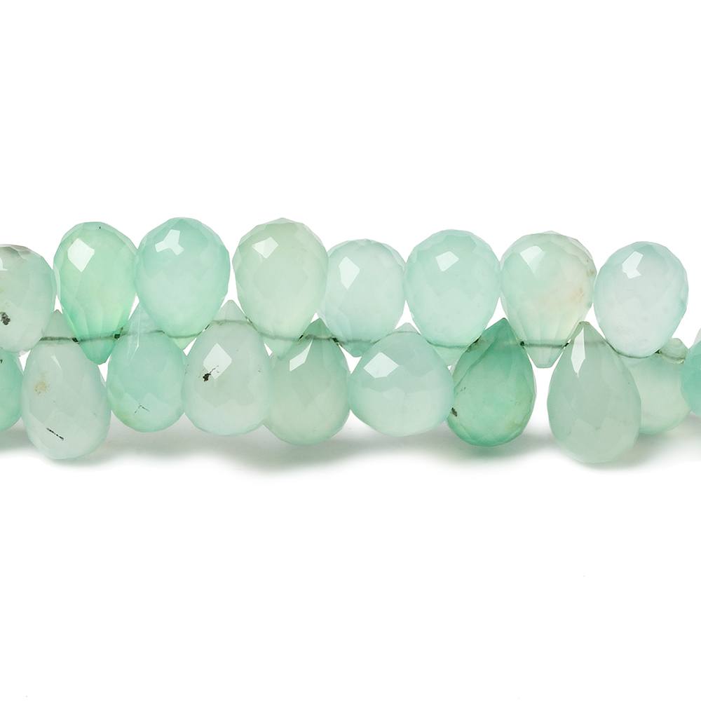 8x5mm Chrysoprase faceted tear drop beads 6.5 inch 55 pieces (ONLINE ORDER ONLY)