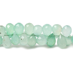 8x5mm Chrysoprase faceted tear drop beads 6.5 inch 55 pieces (ONLINE ORDER ONLY)