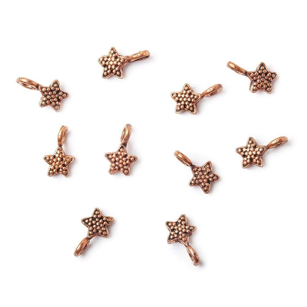 8x5mm Copper Finding Star Set of 10 (ONLINE ORDER ONLY)