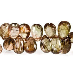 8x6-10x6mm Andalusite Beads Pear Briolette 8 inch 54 pieces (ONLINE ORDER ONLY)