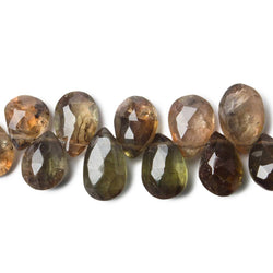 8x6-10x6mm Andalusite Beads Pear Briolette 8 inch 54 pieces (ONLINE ORDER ONLY)