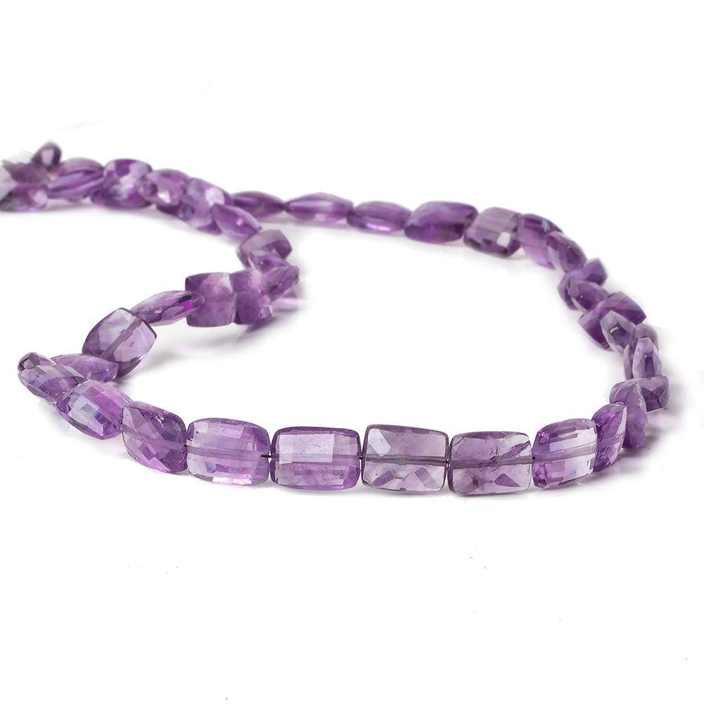 8x6-10x7mm Amethyst Faceted Rectangle 16 inch 43 beads (ONLINE ORDER ONLY)