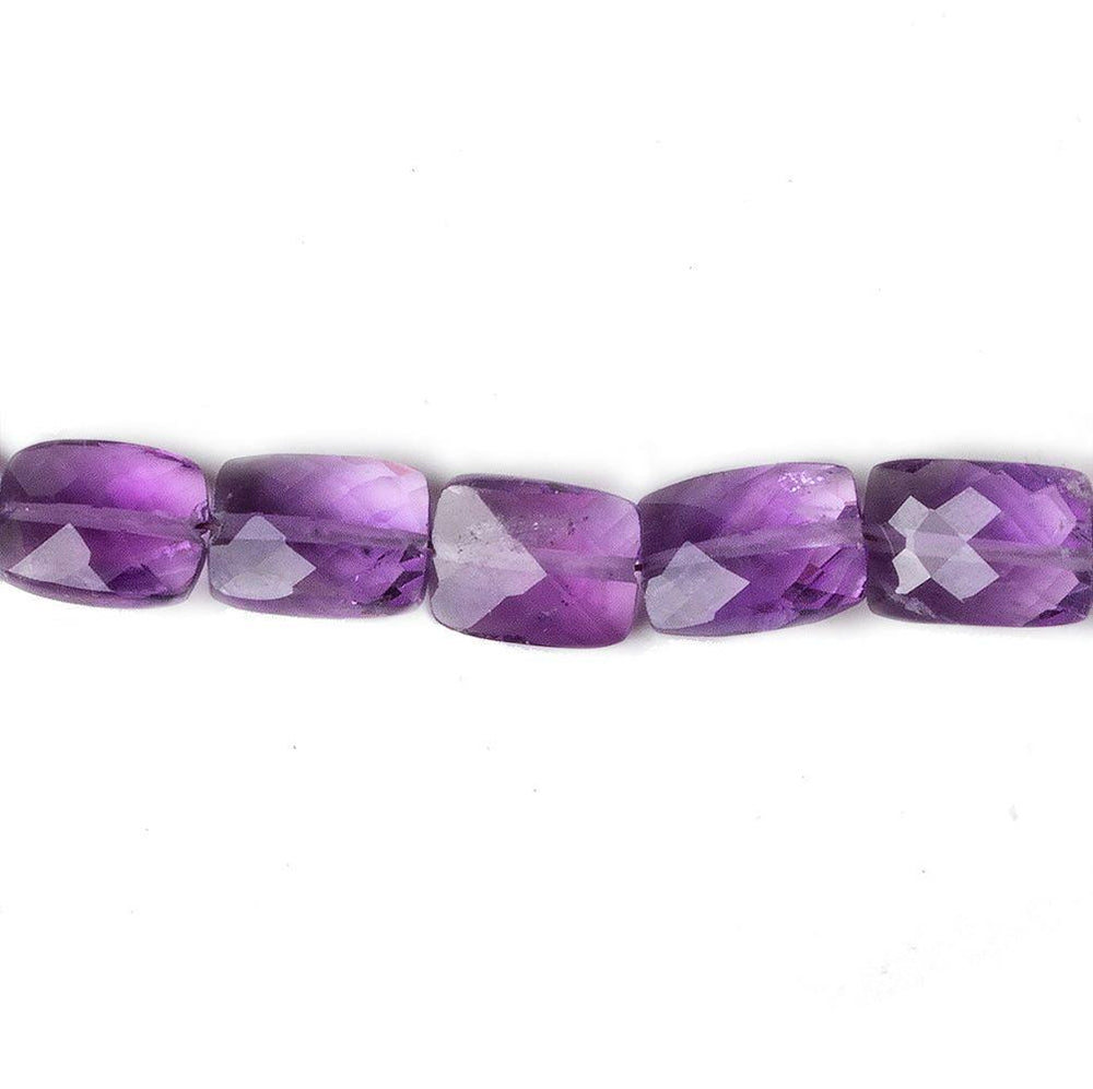 8x6-10x7mm Amethyst Faceted Rectangle 16 inch 43 beads (ONLINE ORDER ONLY)