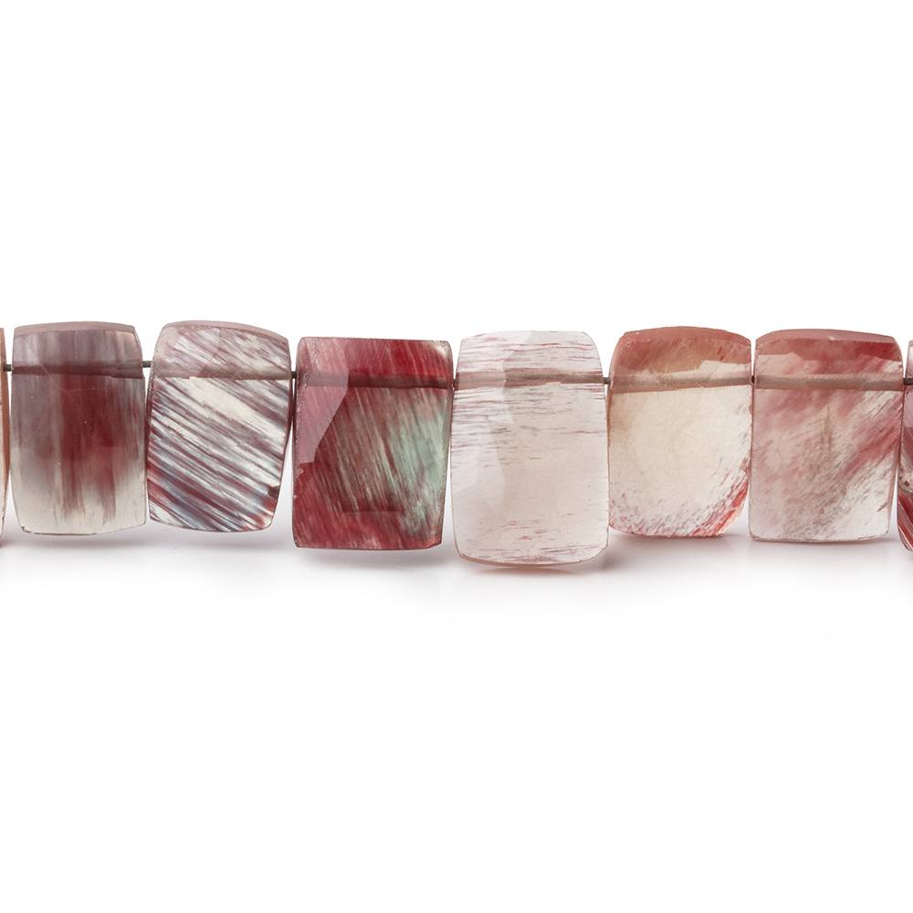 8x6-10x7mm Andesine Top Drilled Faceted Rectangle Beads 8 inch 28 pieces (ONLINE ORDER ONLY)