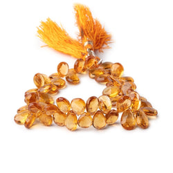 8x6-10x7mm Citrine Faceted Pear Beads 8 inch 57 pieces (ONLINE ORDER ONLY)