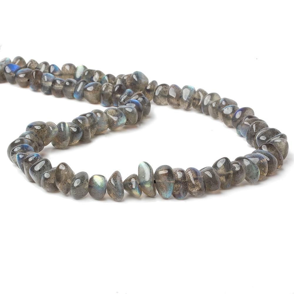 8x6-10x7mm Labradorite Side Drilled Plain Nugget Beads 16 inch 78 pieces (ONLINE ORDER ONLY)