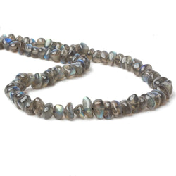 8x6-10x7mm Labradorite Side Drilled Plain Nugget Beads 16 inch 78 pieces (ONLINE ORDER ONLY)
